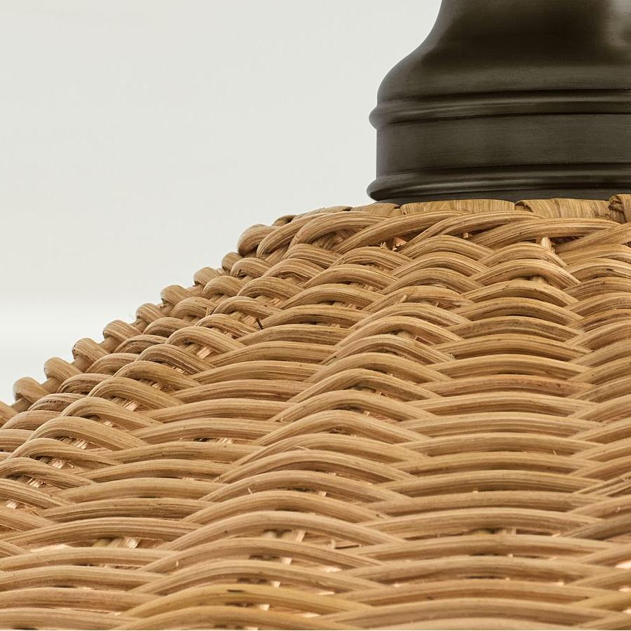 Hand-woven lampshade
