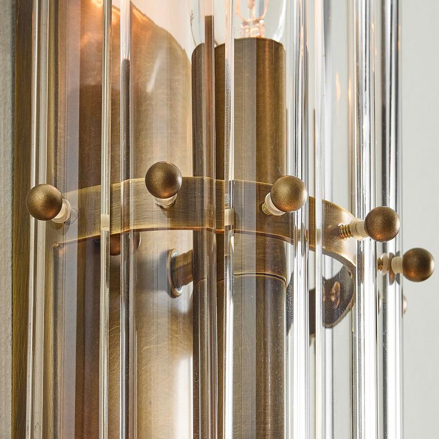 Antique brass balls accents