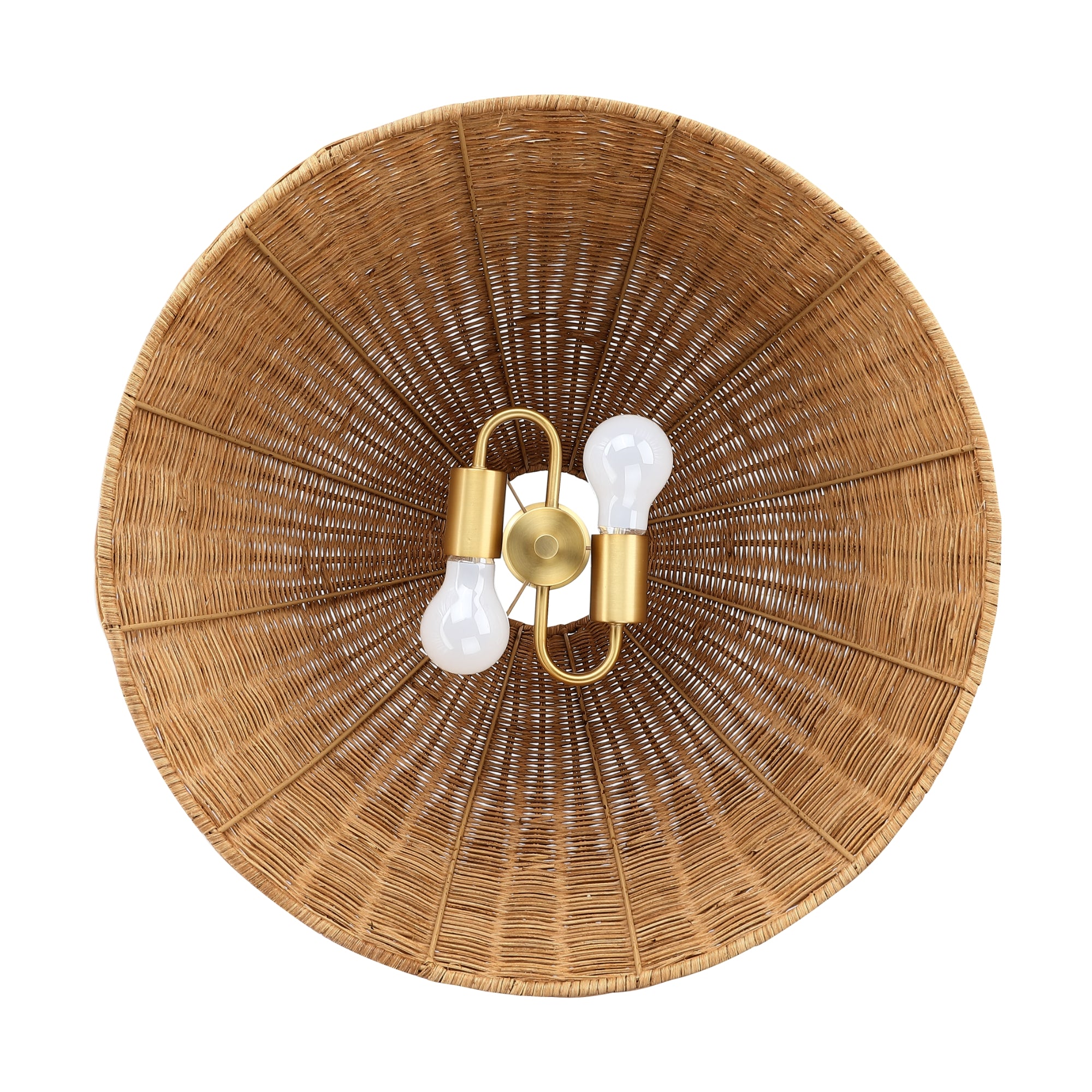 A lampshade design with a dome that gradually decreases