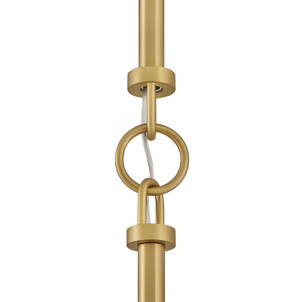 Decorative chain light pole