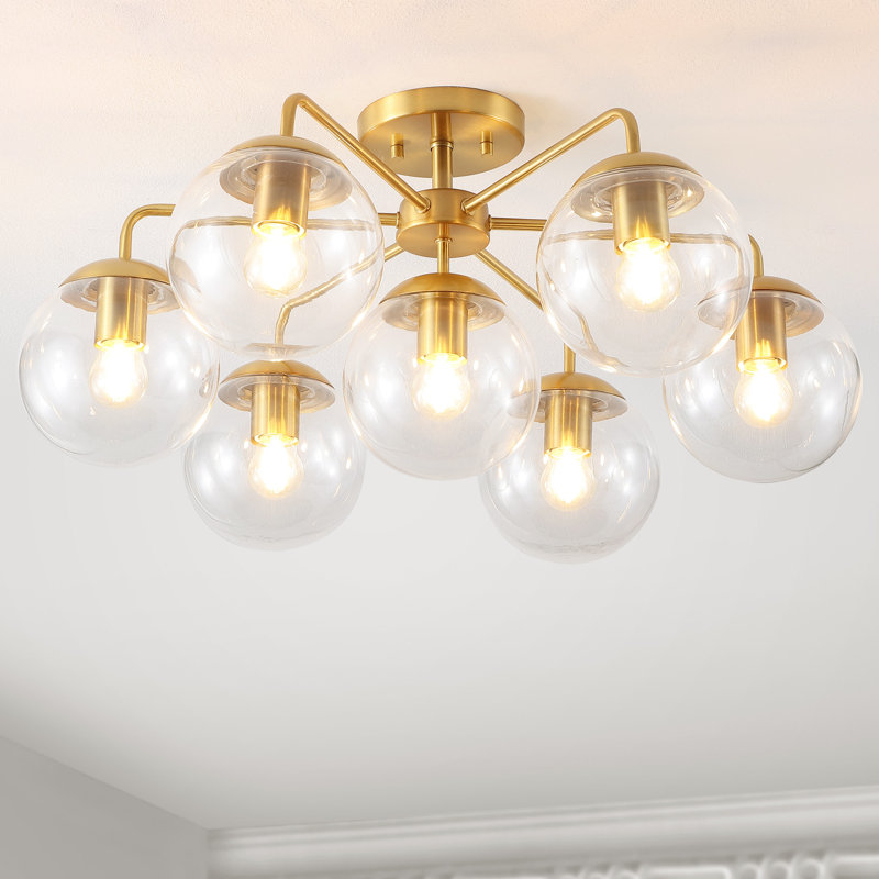 Brass and Clear Glass