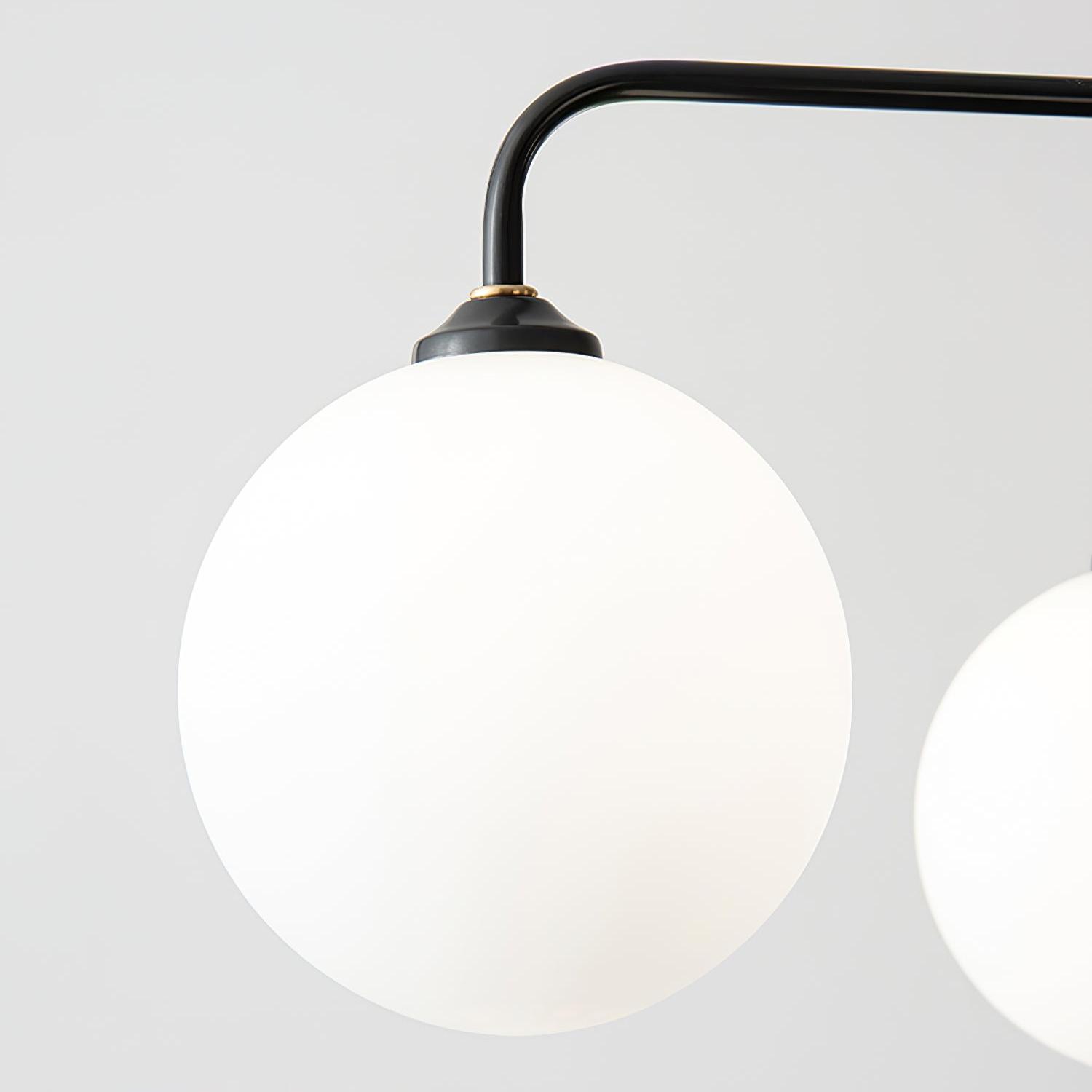 White spherical lampshade