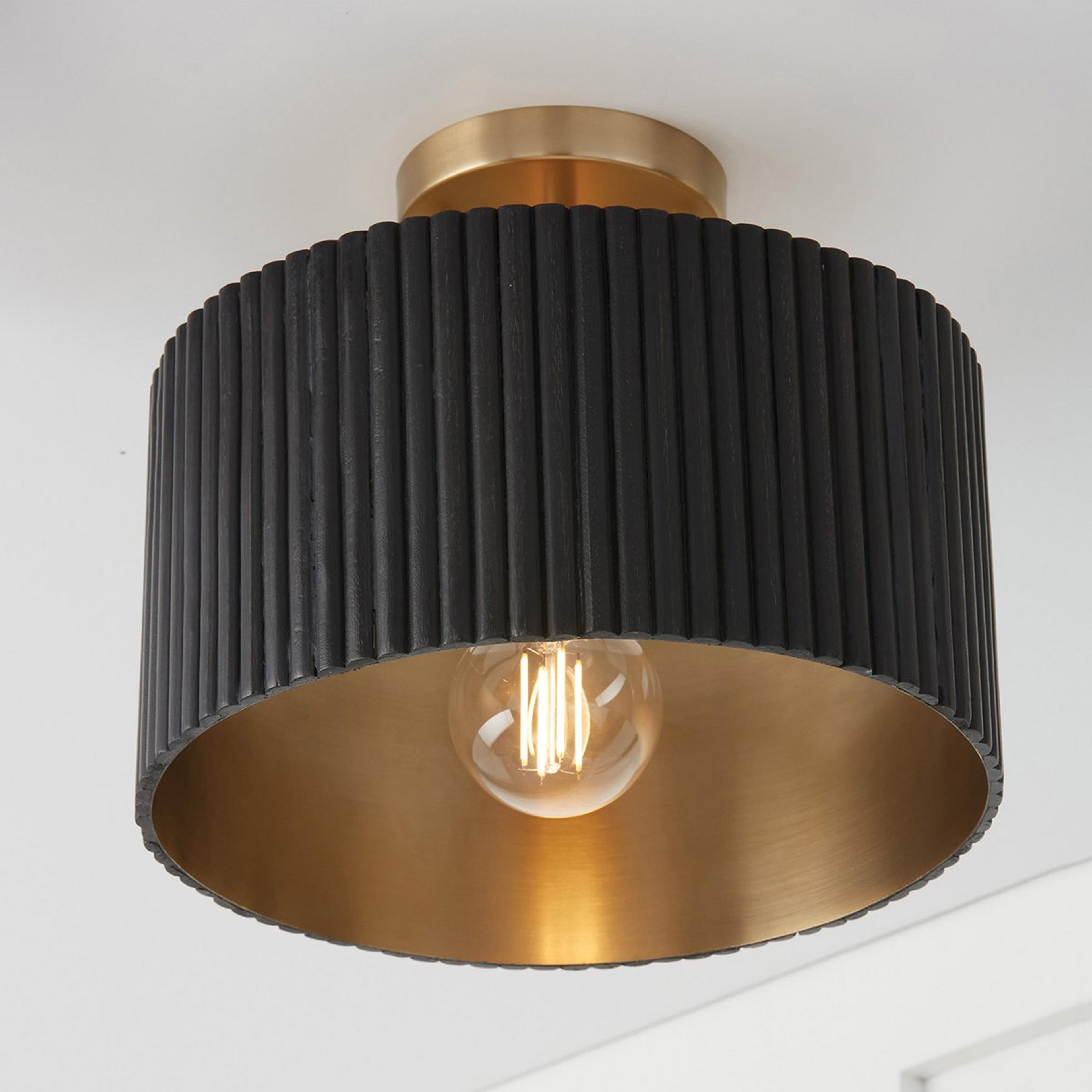 Aged Brass / Black Wood Stain