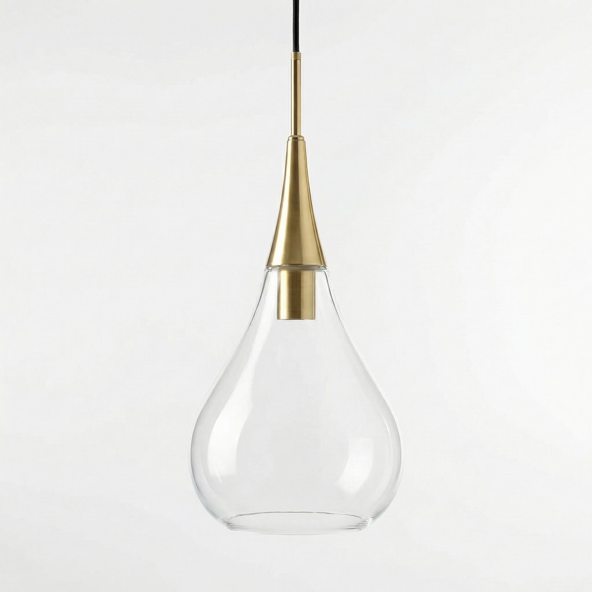 Teardrop glass shade