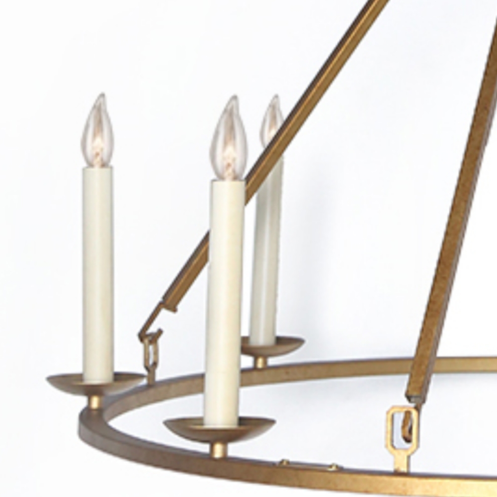 8 candle-shaped bulb stems