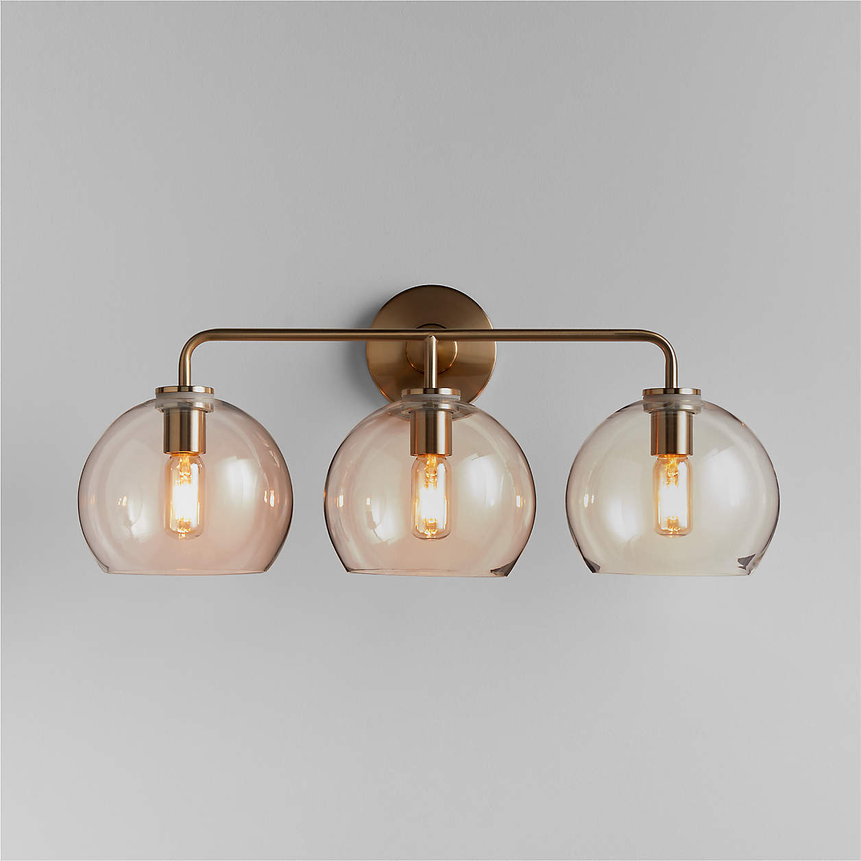 Clear Glass + Brass