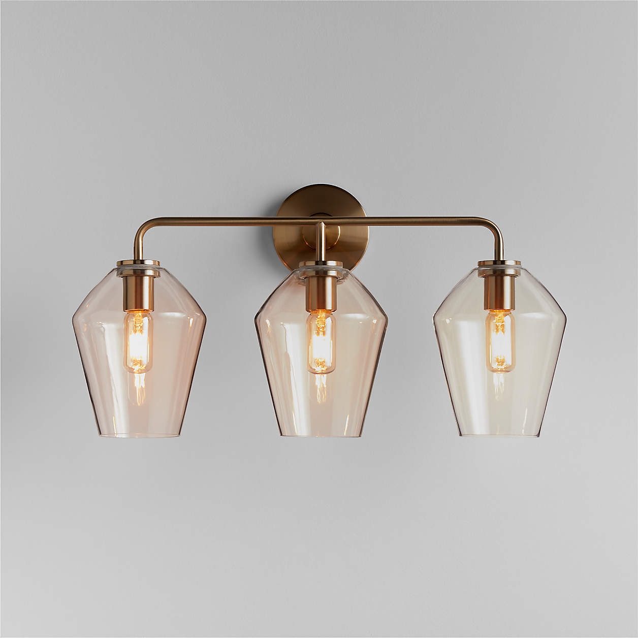 Clear Glass + Brass