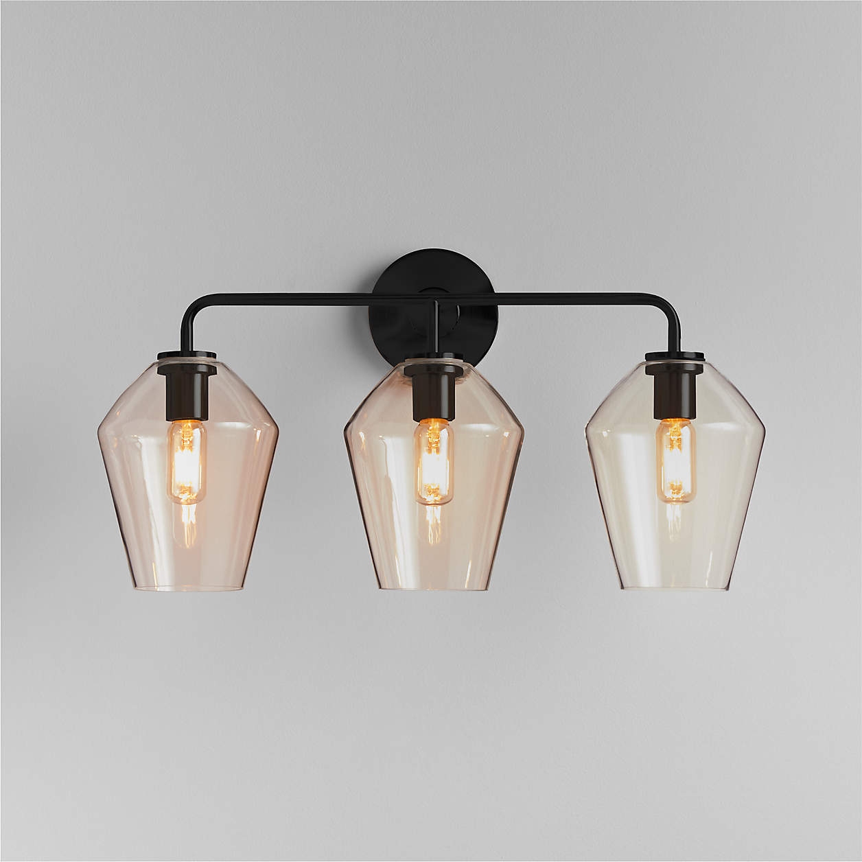 Clear Glass + Black