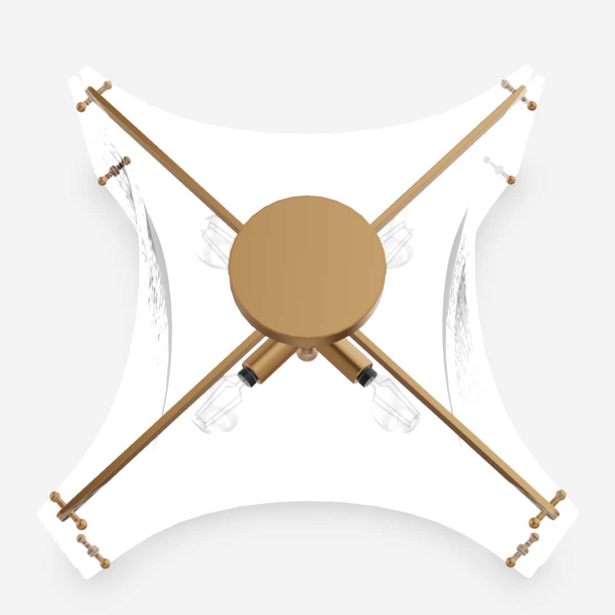 High-quality brass metal frame