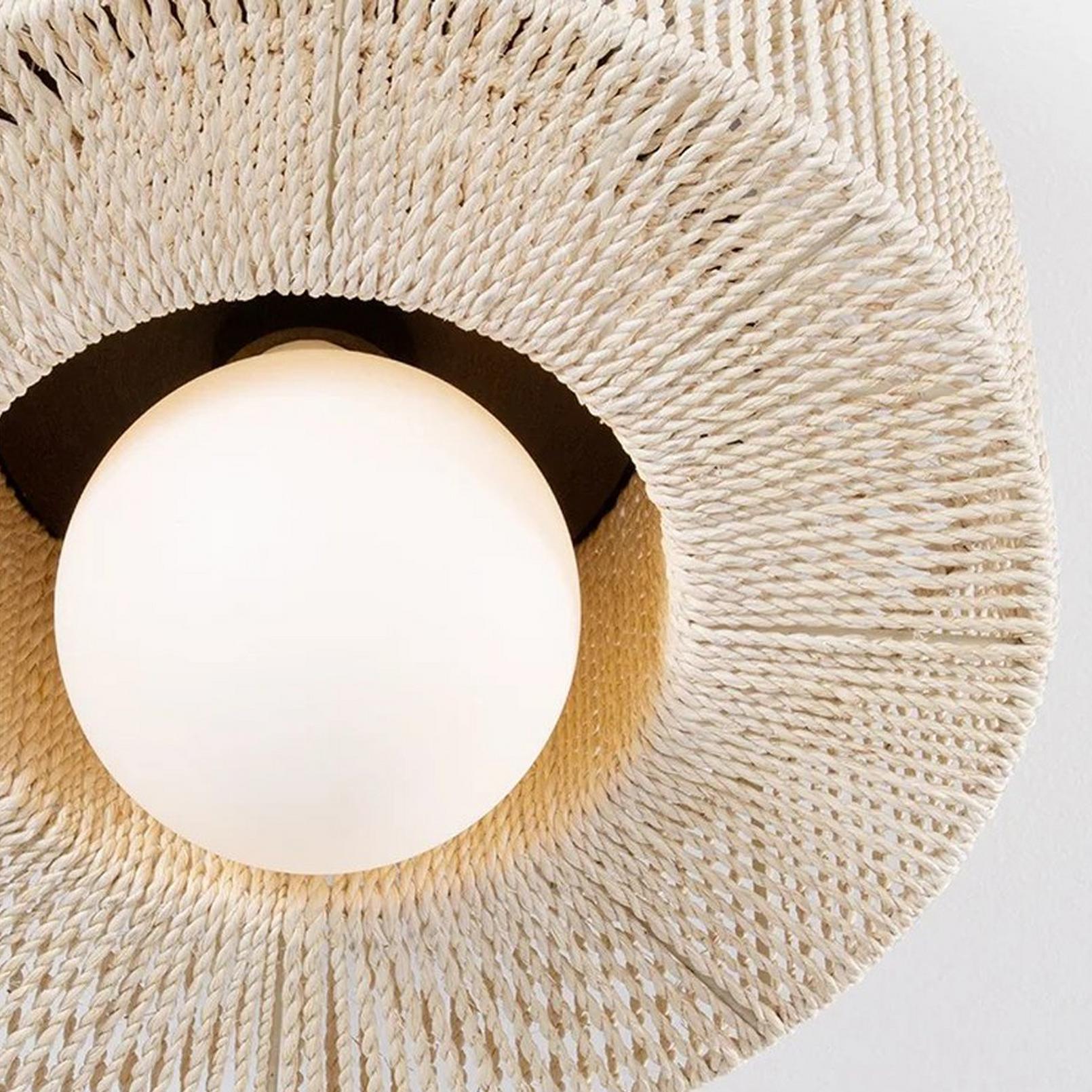 Textured abaca rope（Spherical bulbs need to be purchased by yourself）