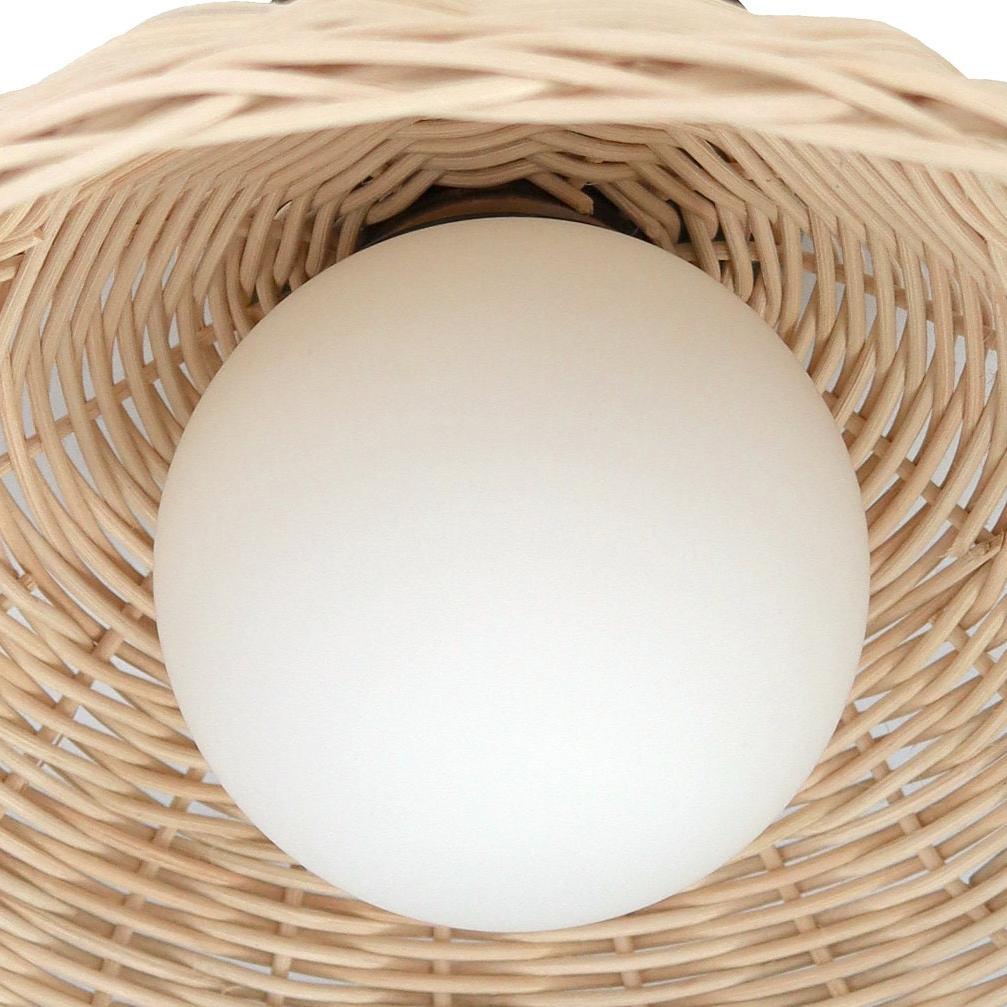 White glass globe lampshade