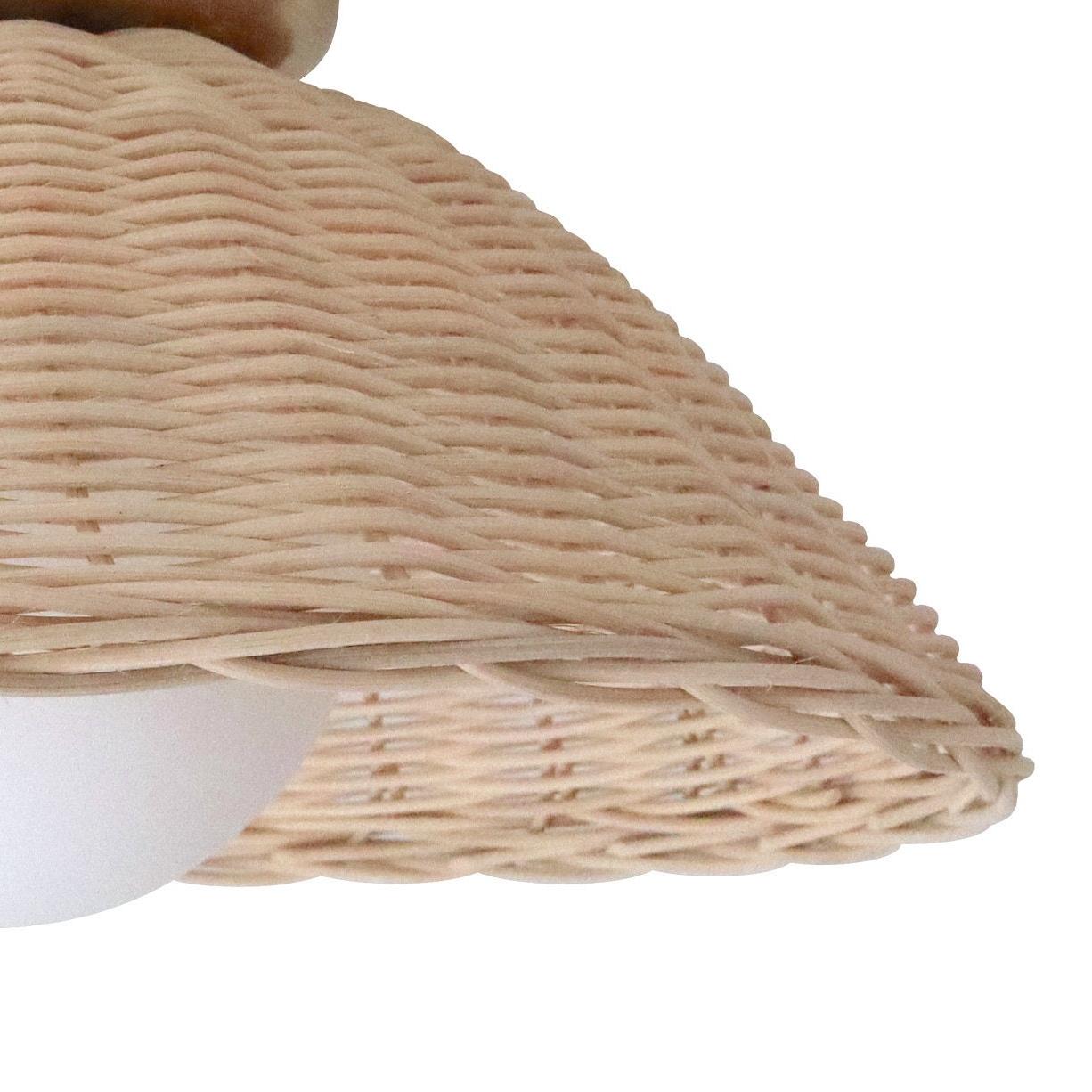 Handwoven natural rattan