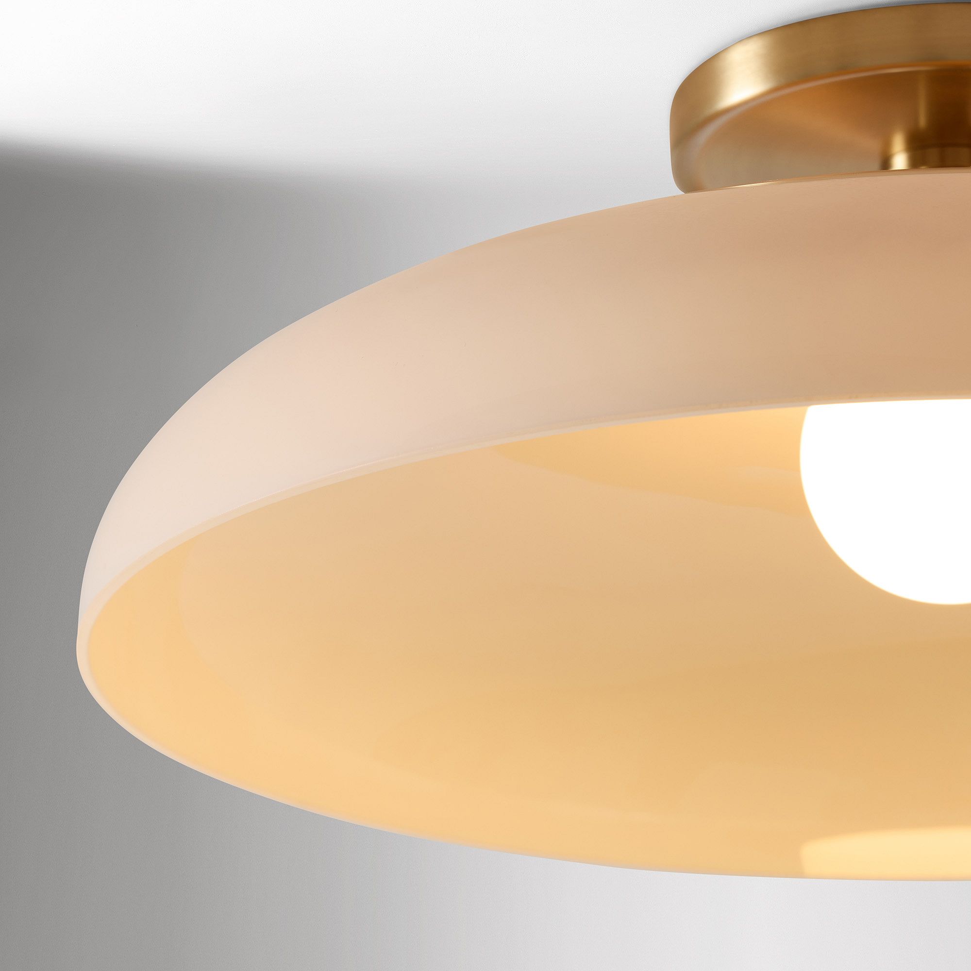 Champagne-tinted glass shade