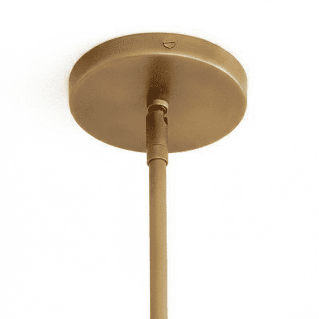 Tumbled brass finish canopy