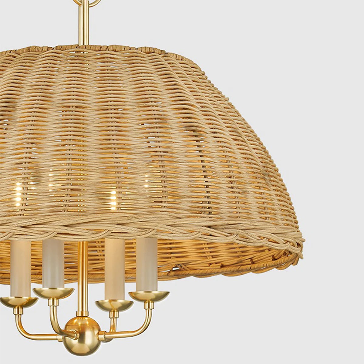 4-Light candle brass (not included bulbs)