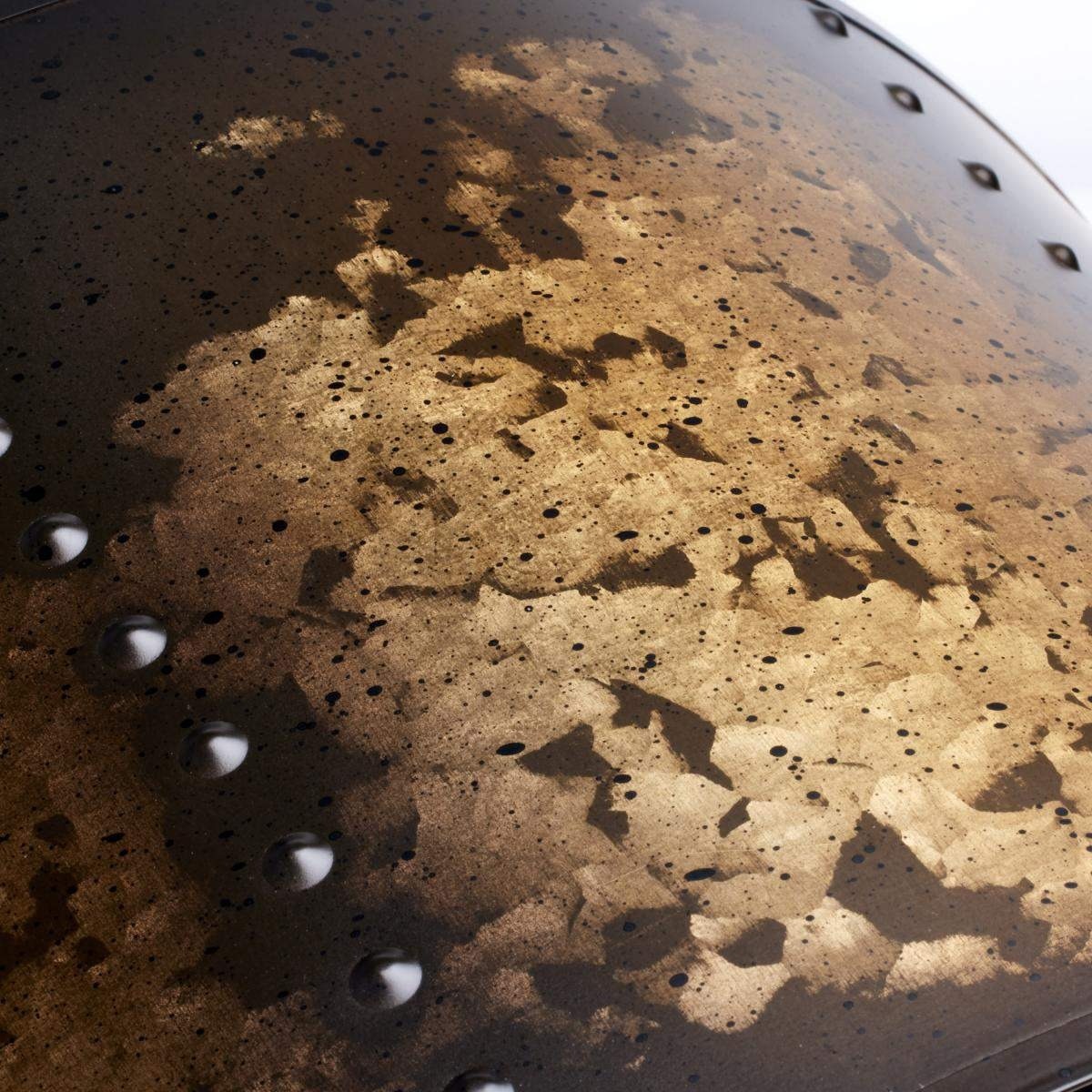 Textured brass finish