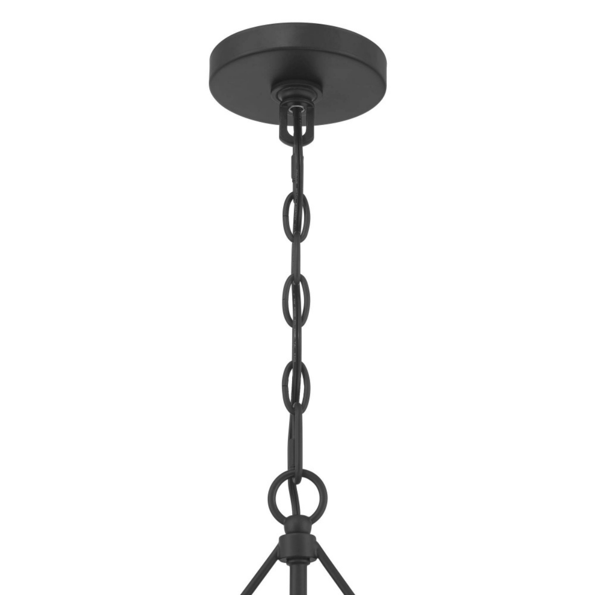 High-quality black metal frame and chain