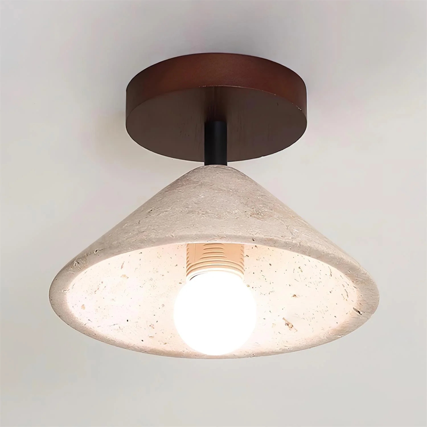 Soft ambient glow(bulb not included)