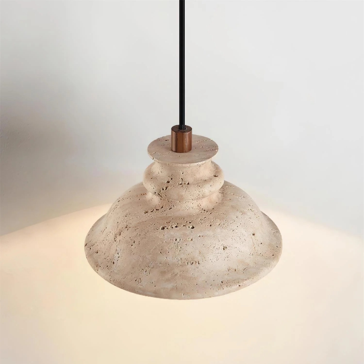 Sculpted Travertine Shade