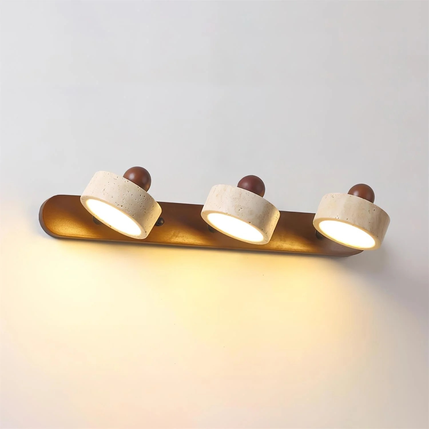 3 Lights + Walnut Color