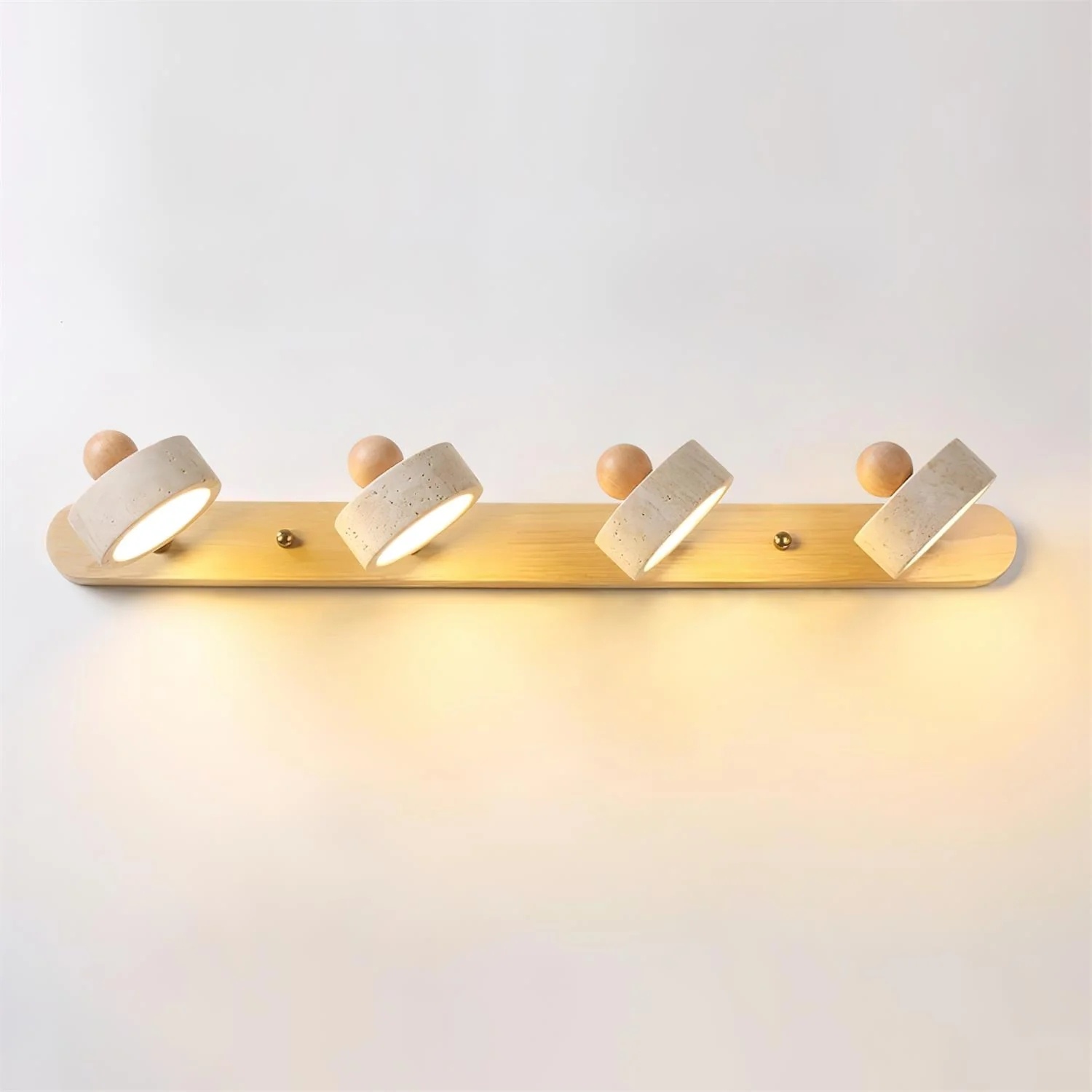 4 Lights + Wood Color