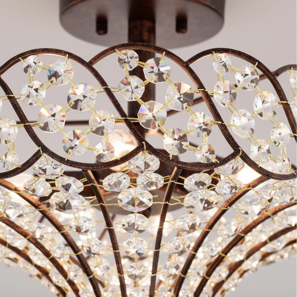 Semi-flush mount design