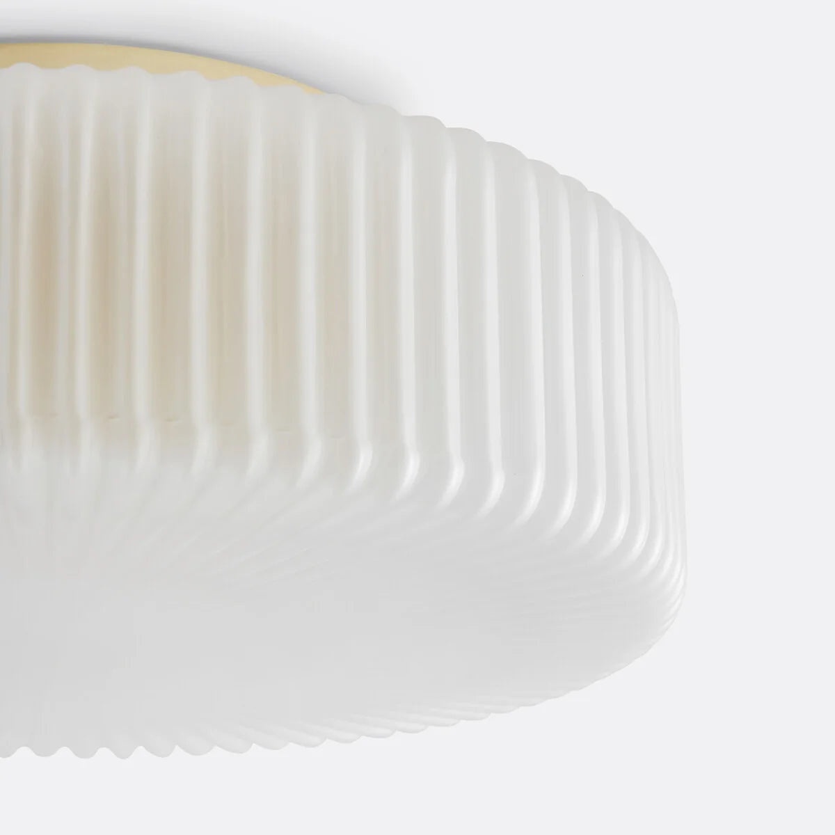 Milky glass lampshade