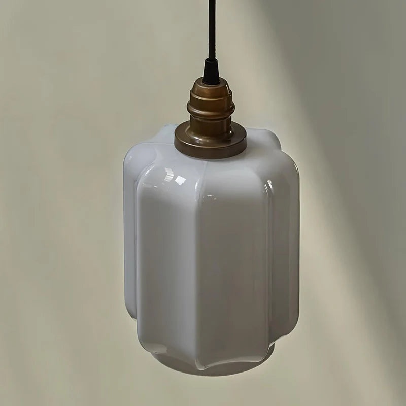 High - quality white glass lampshade