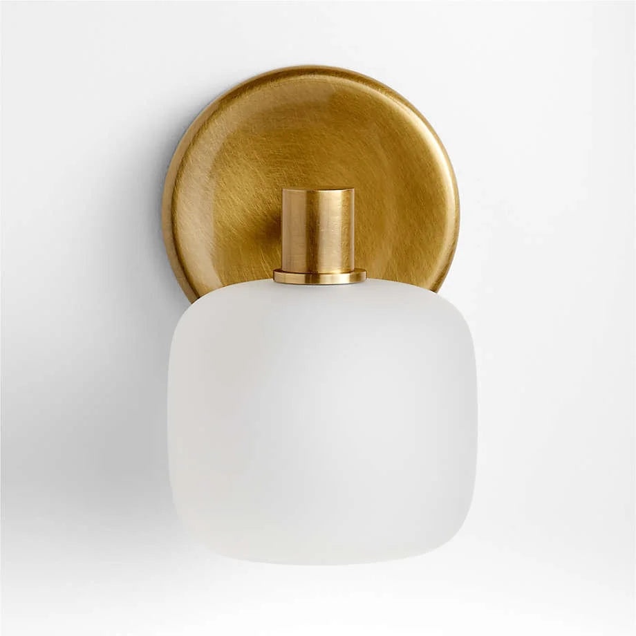 Gently frosted glass shade