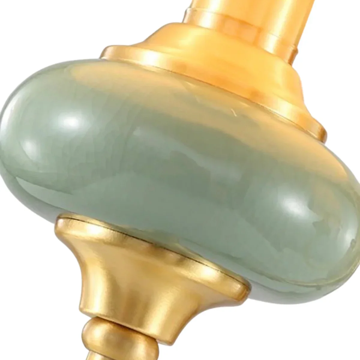 Green ceramic accent