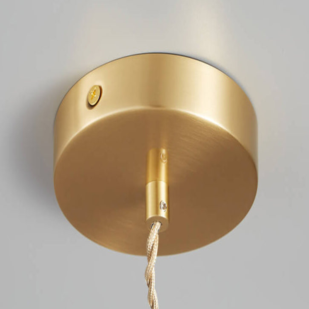 Brass Canopy & Fabric Cord