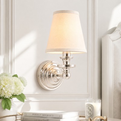 Ashby Vintage Linen Shade Wall Light — $99.00