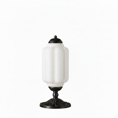 Eloise Grooved Glass Table Lamp - Retro Lighting for Bedroom T288 — zł550.20