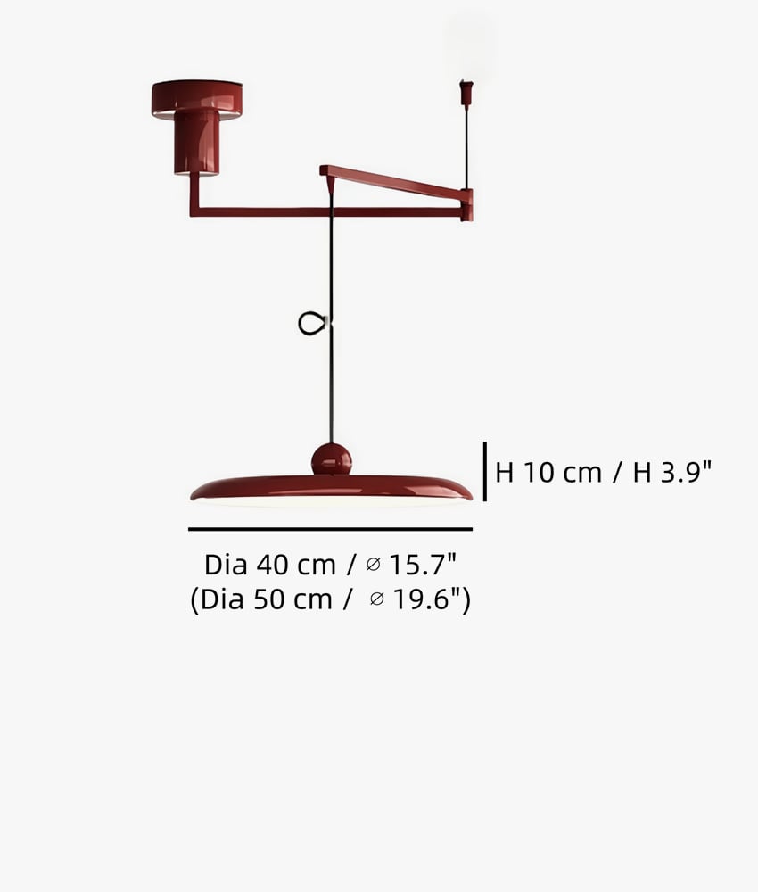 Product size — Dia 40 cm x H 10 cm / ∅ 15.7" x H 3.9" Dia 50 cm x H 10 cm / ∅ 19.6" x H 3.9"