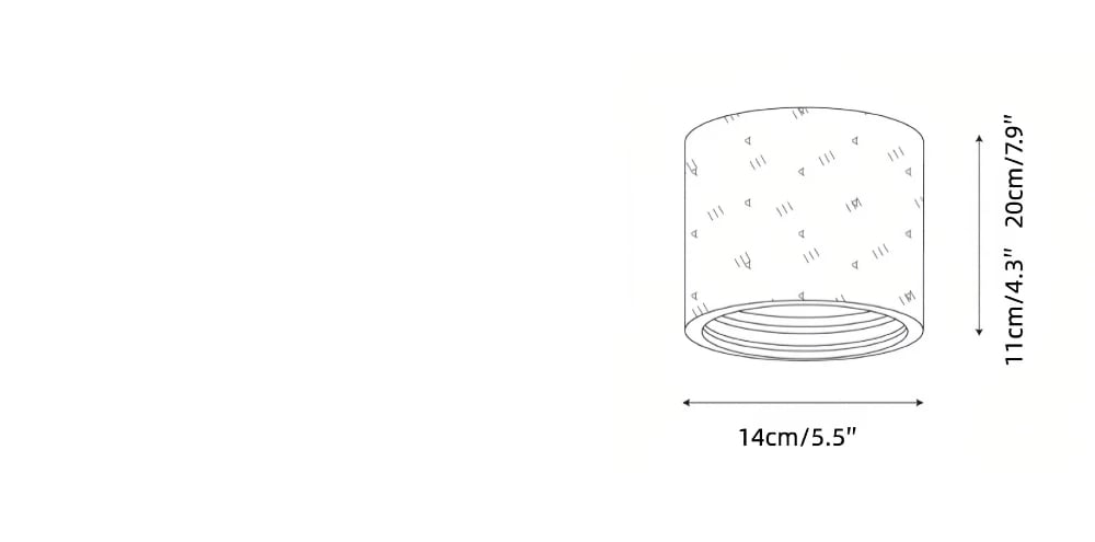 Product size — Dia 14 cm x H 11 cm / ∅ 5.5″ x H 4.3″ Dia 14 cm x H 20 cm / ∅ 5.5″ x H 7.9″
