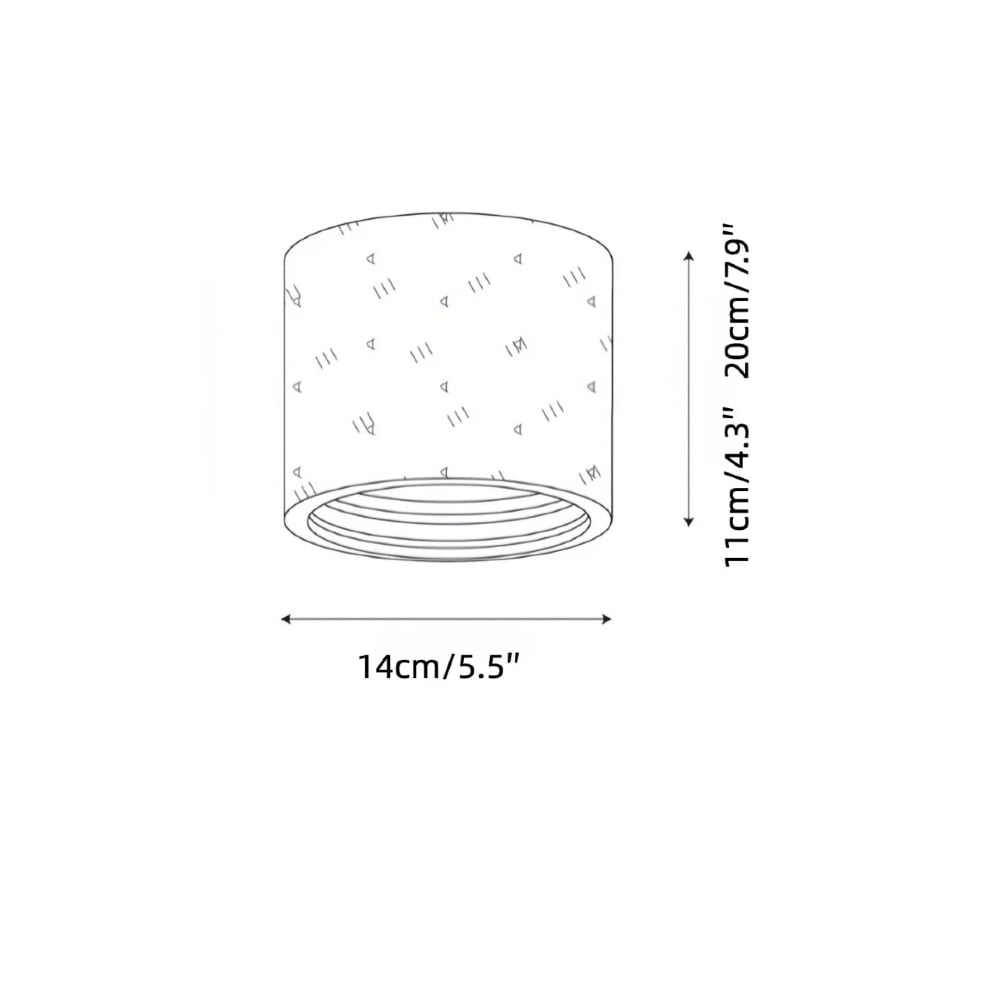 Product size — Dia 14 cm x H 11 cm / ∅ 5.5″ x H 4.3″ Dia 14 cm x H 20 cm / ∅ 5.5″ x H 7.9″