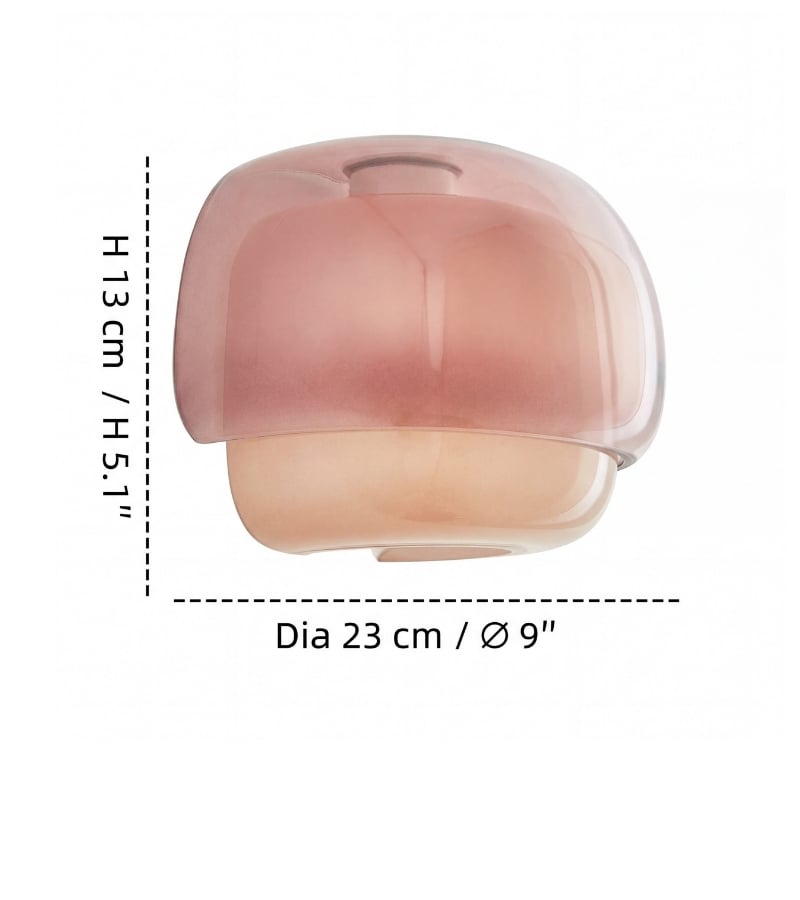 Product size — Size: Dia 23 cm × H 13 cm / ∅ 9″ × H 5.1″