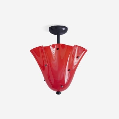 Bellina Petal Fold Glass Ceiling Light - Artistic Fixture for Bedroom T282 — €107.00 (was €157.00) -€50.00