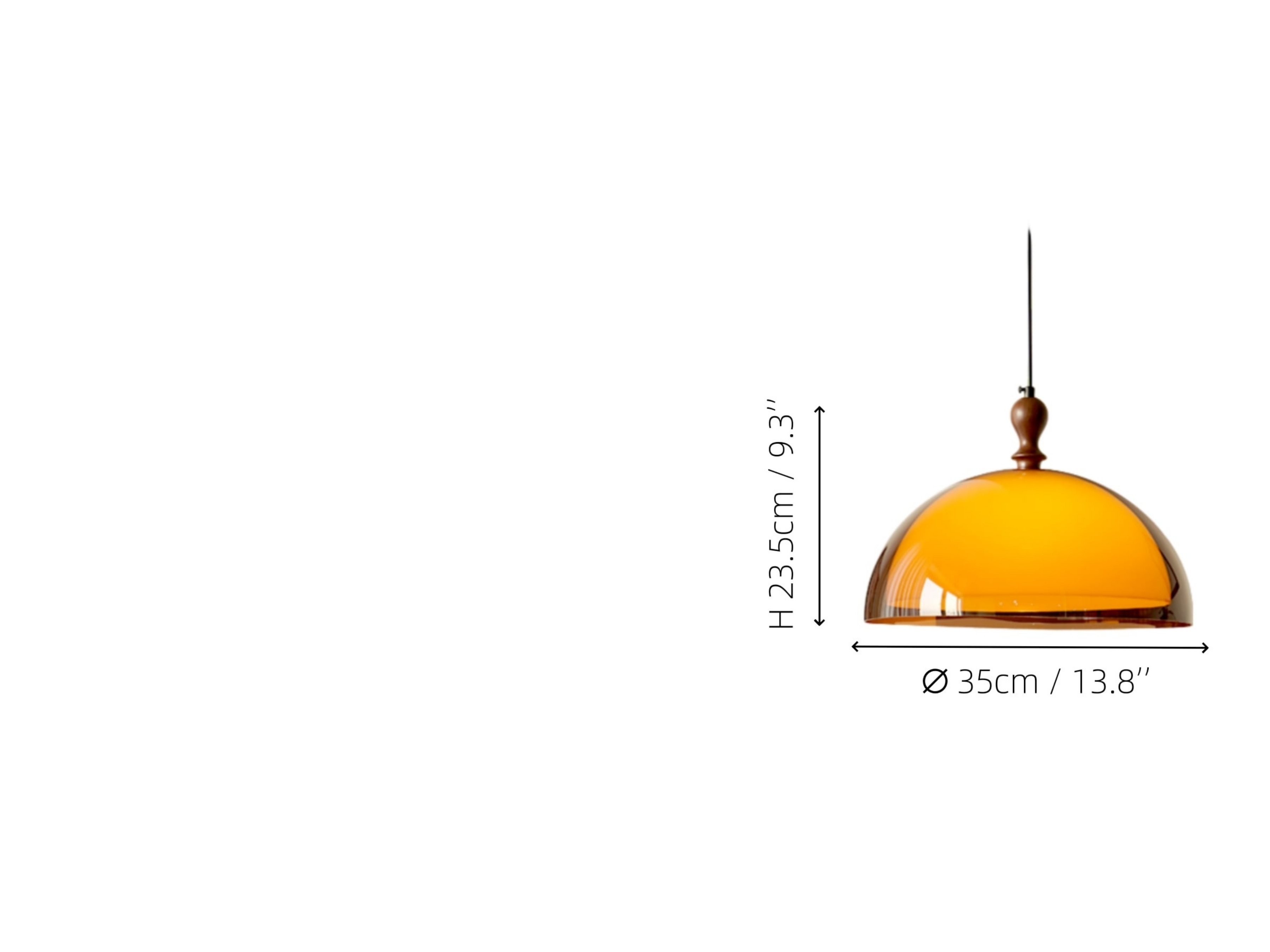 Product size — Size: Dia 35 cm x H 23.5 cm / ∅ 13.8" x H 9.3"