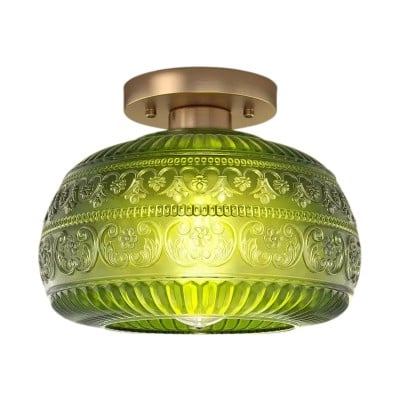 Vintage Solid Colour Glass Recessed Ceiling Lamp S201 — €118.00