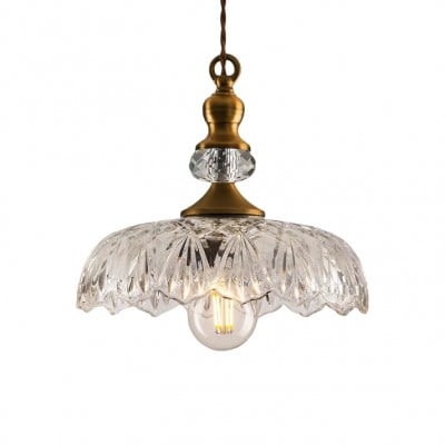 Mid Century Mini Kitchen Island Glass Pendant Light G38 — €105.00