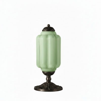 Eloise Curved Glass Retro Table Lamp - Vintage Bedside Lighting G71 — €132.00 (was €165.00) -€33.00