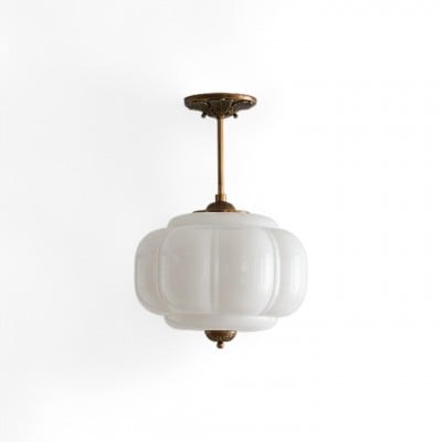 Eloise Vintage Glass Pendant Light - Elegant Design Semi-Flush Mount Light G53 — €253.00 (was €306.00) -€53.00