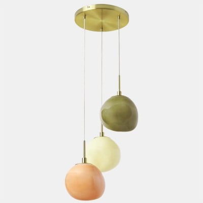Pastel Multi-Shade Pendant - Chic Cluster Hanging Lamp for Bedroom T420 — €253.00