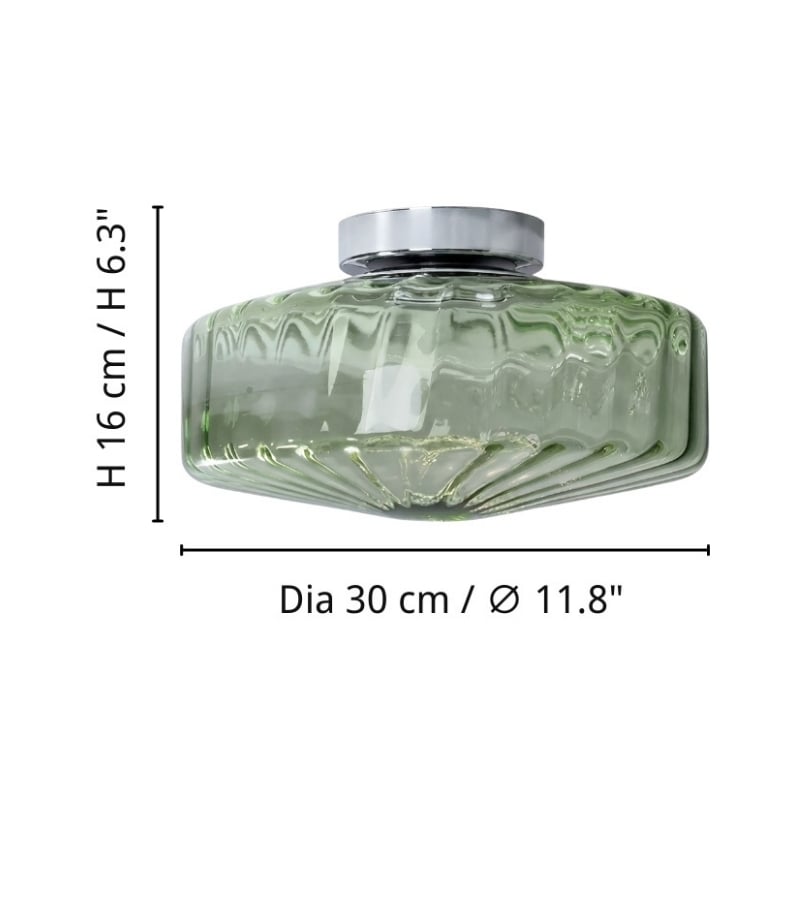 Product size — Size: Dia 30 cm × H 16 cm / ∅ 11.8″ × H 6.3″