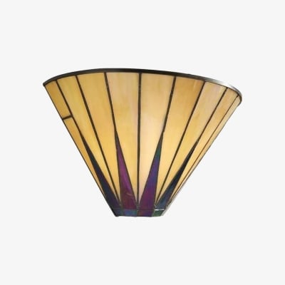 TF Dark Star Geometric Wall Sconce - Art Deco Tiffany Light for Hallway T638 — €179.00