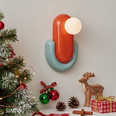 Colorful Ceramic Capsule Wall Light S356 — €120.00 (was €190.00) -€70.00