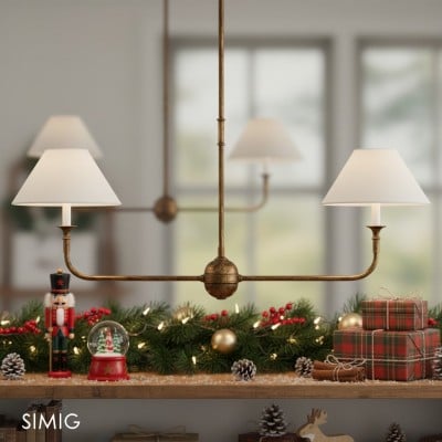 Piaf Geometric Metal Chandelier – Industrial Style for Dining Room T198 — zł1,870.69