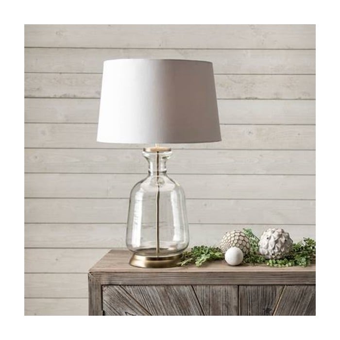 >>Emma Clear Glass Table Lamp