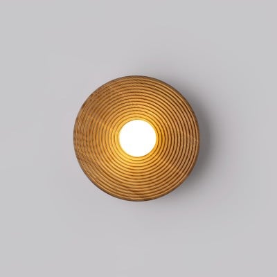 Elegant Curved Wooden Wall Sconce M263 — €161.00